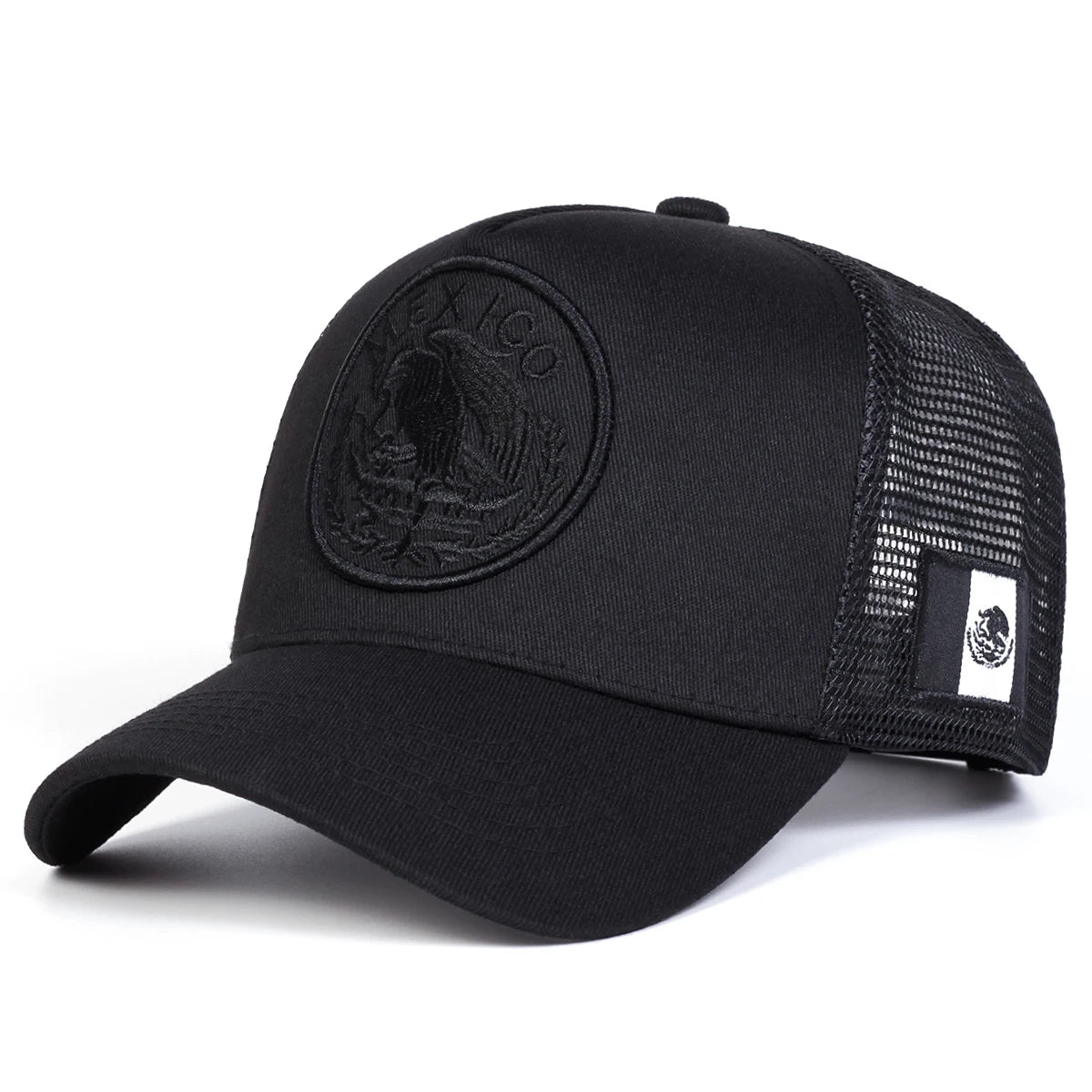 Unisex Mexican Flag Embroidery Baseball Net Caps Adjustable Casual Hats Spring and Summer Outdoor Sunscreen Hat