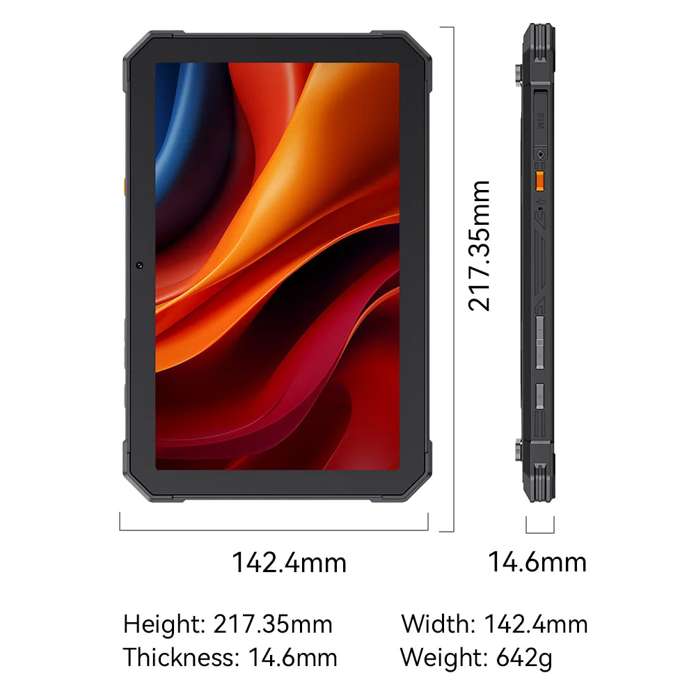 Android Tablet Cubot TAB KingKong Mini, 10200mAh Mega Battery 16GB(6+10),128GB, Camping Light, 8.68-inch Screen, 48MP Camera,GPS