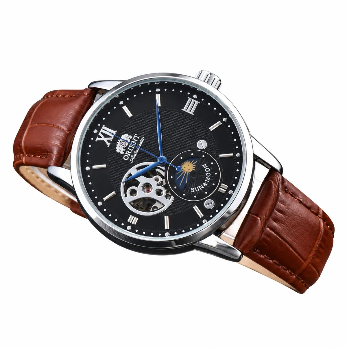 Full-Featured Ultra-Thin Automatic Sports Watch with Skeleton Dial and World Time O Series S1