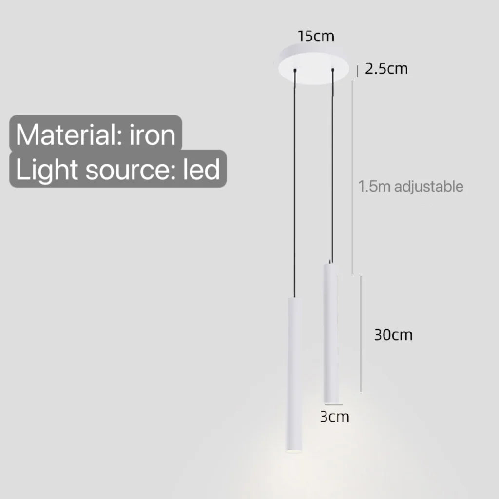 Minimalist Bedside Pendant Lamp Bedroom Spotlight Restaurant Bar Kitchen Dining Hall Island Platform Lights Hanging Lighting Led