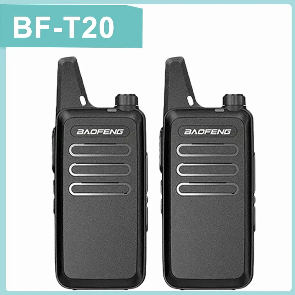 1/2PCS Baofeng BF-T20 Walkie Talkie Mini Micro USB Charging Portable Two Way Radios Upgrade Of BF-C9 KD-C1 For Hunting Kid’s Toy