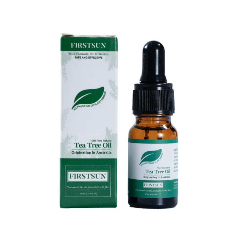 Organic Tea Tree Oil For Skin Face Hair Scalp Acne Treatment Hair Growth Essential Oils for Diffuser, Aromatherapy Massage 10ml