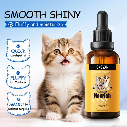 Pet dogs, cats, nourishing and brightening hair care essential oils, smooth and long-lasting fragrance, deodorizing