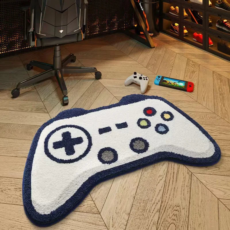 VIKAMA Gaming Rug for Kids Boy’s Bedroom Living Room Playroom Non-Slip Gamer Carpet Children Gaming Area Rugs Home Decoration