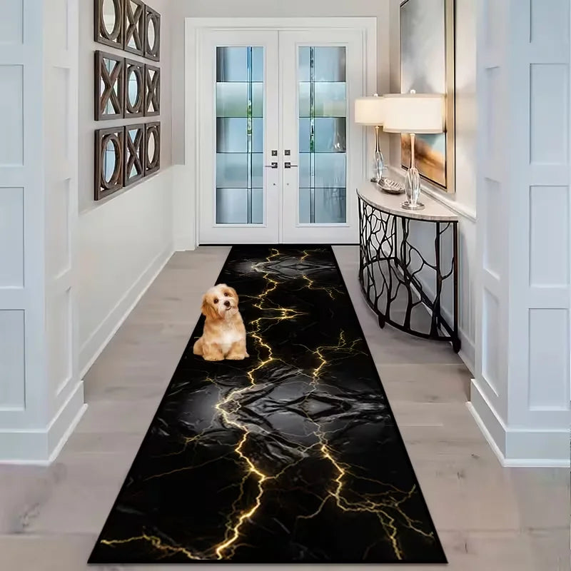 Luxury Golden Pattern Carpet Bedroom Room Bed Blanket Runner Rug Shoes Room Living Room Bedroom Kitchen Rugs Washable Carpet Mat