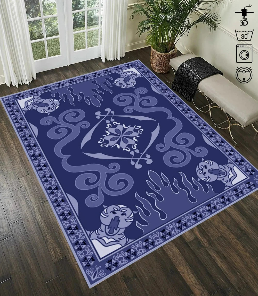 Aladdin Magic Rugs Flying Carpet for Living Room and Bedroom Decor Stylish Kitchen Floor Mat Kitchen Coffee Table Mats Doormat