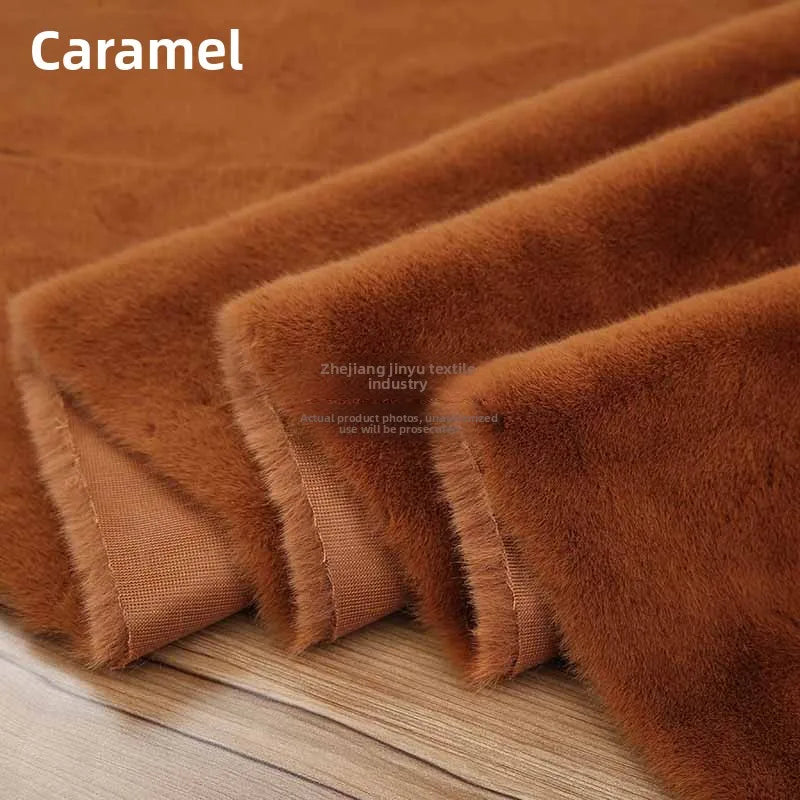 Thickened Imitation Mink Fur Grass Plush Fabric for Soft DIY Sewing Handmade Coat Vest Toy Doll Clothing Fashion Cloth Material