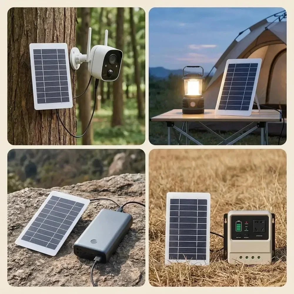 Portable USB Solar Charging Panel Stable Outdoor Charger for Mobile Phones Fans Flashlights Camping Travel and Emergency Use