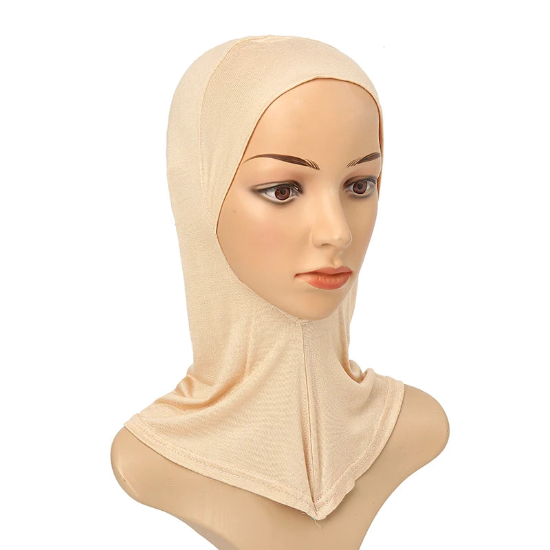 Underscarf Inner Cap Bone Bonnet Hijab Turban Modal Stretch Full Cover Neck Muslim Women Ninja Hat Headscarf Wrap Islamic Amira