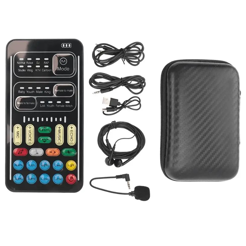 Professional Voice Changer Handheld Microphone Voice Changer With Sound Multifunctional Effects Machine For Phone//Switch (I
