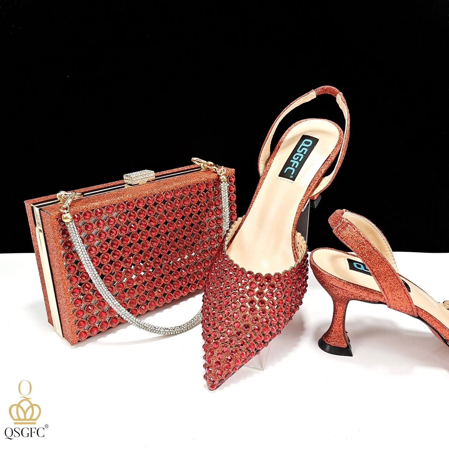 PM New Arrival Nigerian New Trending Cutout Style Navy Blue Elegant Women's Shoes and Party Wedding Bag