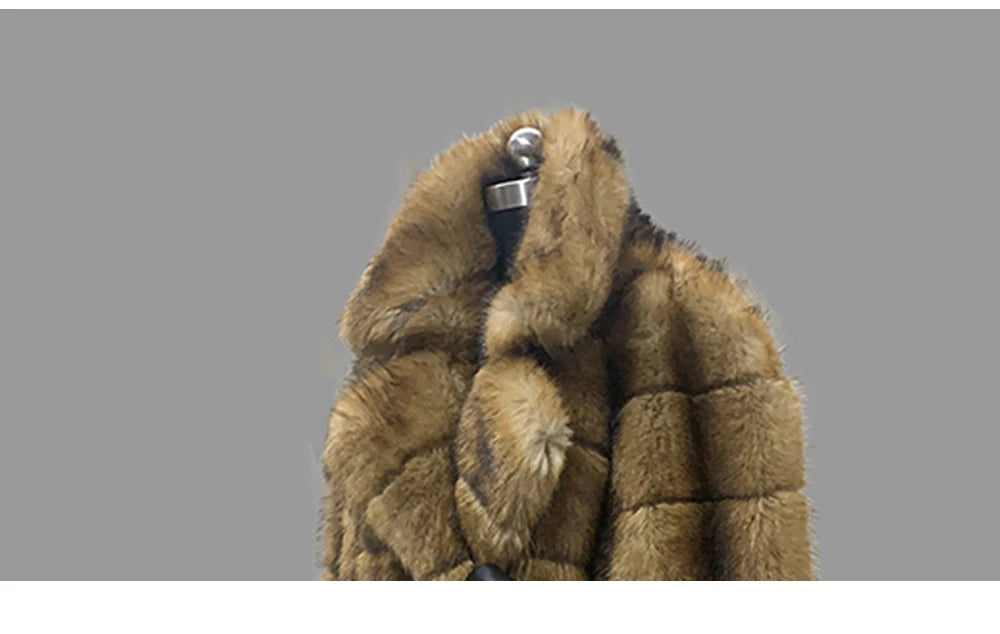 Nerazzurri Winter Extra Long Original Brands Luxury Clothing Striped Shaggy Thick Fluffy Faux Fur Coat Women Shoulder Pads 2026