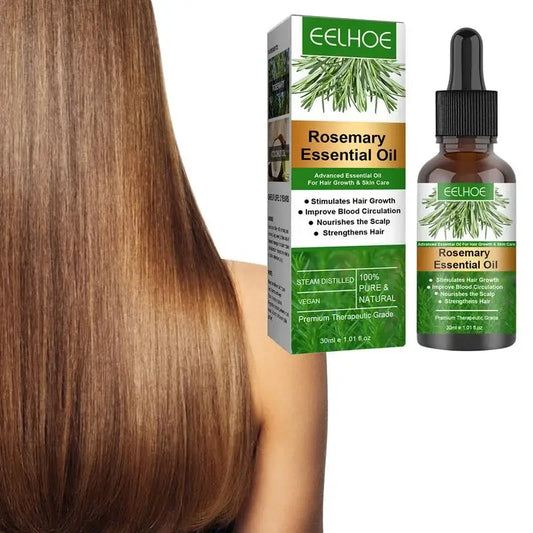 Rosemary Hair Growth Essential Oil 30ml Organic Scalp Treatment Strengthening Anti Hair Loss Nourish Shiny Beauty Women Men Care
