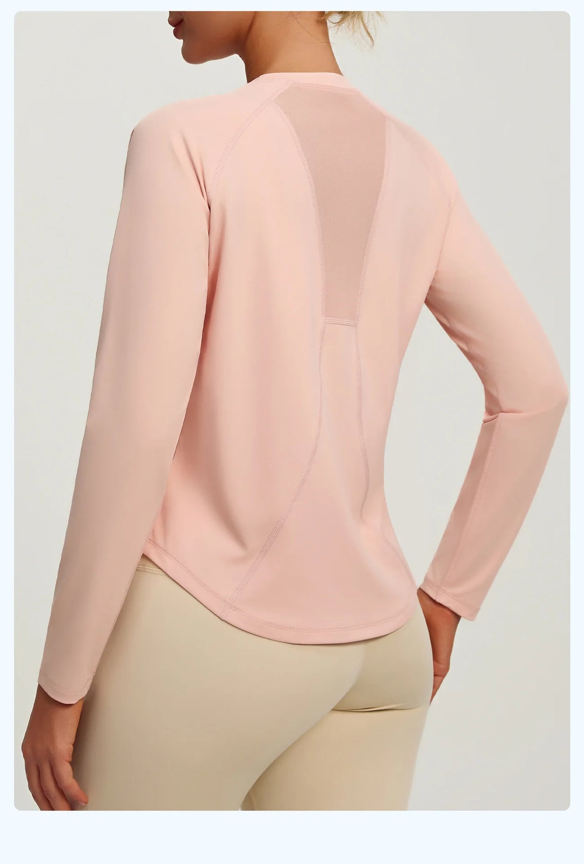 2026 Spring Summer New Women's Yoga Top Loose Mesh Breathable Sports Long Sleeve T-shirt Basic Solid Color Top Riding Clothes