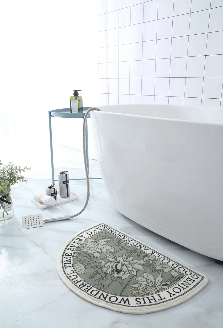 Non-Slip Bath Mat Absorbent Carpets INS Style Doormat Entrance Mats Balcony Porch Area Rugs Living Room Bathroom Alfombra