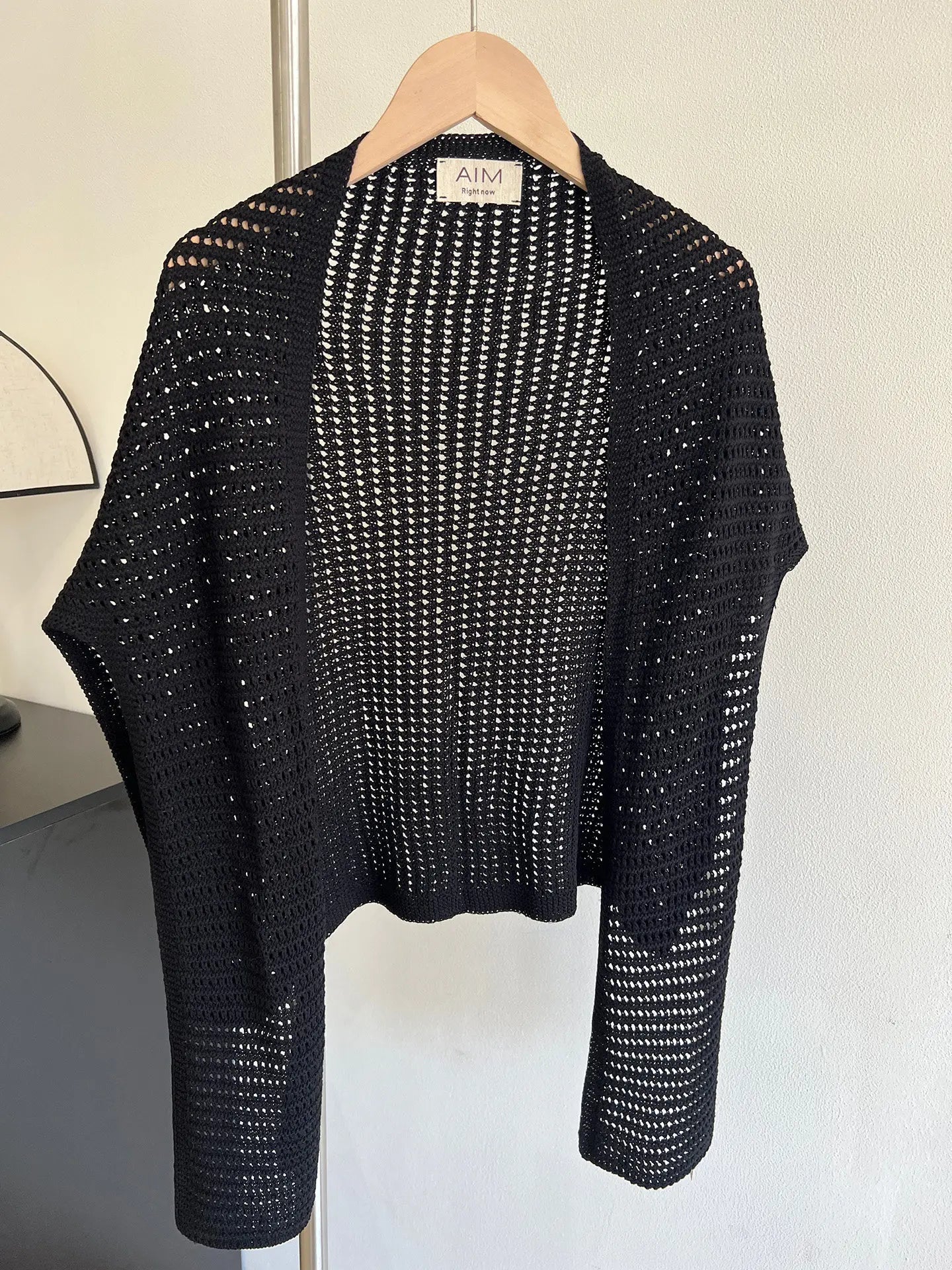 Knitted Hollow T-shaped Shawl for Women 2026 Summer New Thin with Wool Knot Decoration Sun-protective Vest on The Shoulders