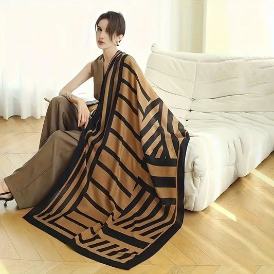Fashion Cotton Linen Lightweight Wrap Women Ultra-Soft Breathable Shawl Summer Fall Winter Daily Use Travel Fashion Accessory