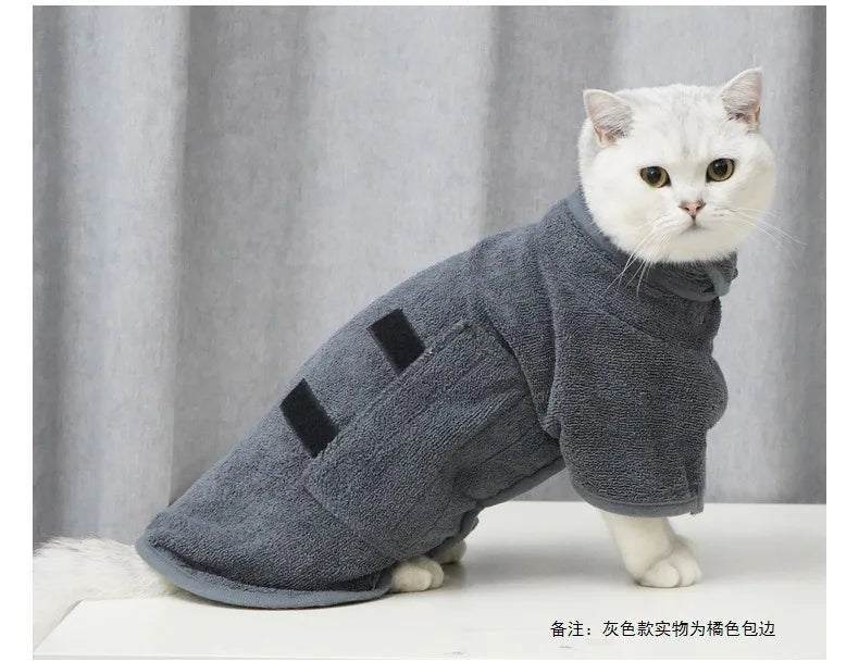 New Dog Bathrobe Absorbent Pet Quick Drying Bath Towel Dog Bath Towel Large Small Dogs Clean Absorbent Bathrobe Cat Pet Products