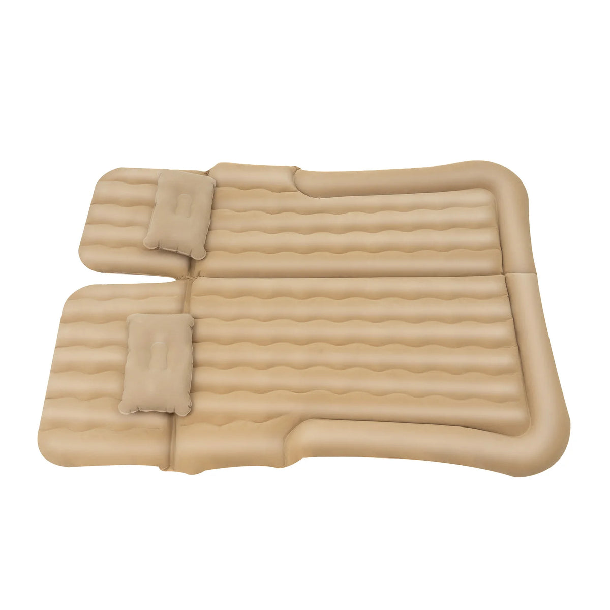 Universal Foldable Inflatable Bed Portable Inflatable Mattress Set Car Back Seat Sleeping Flocking Air Bed Cushion w/Pump+Pillow