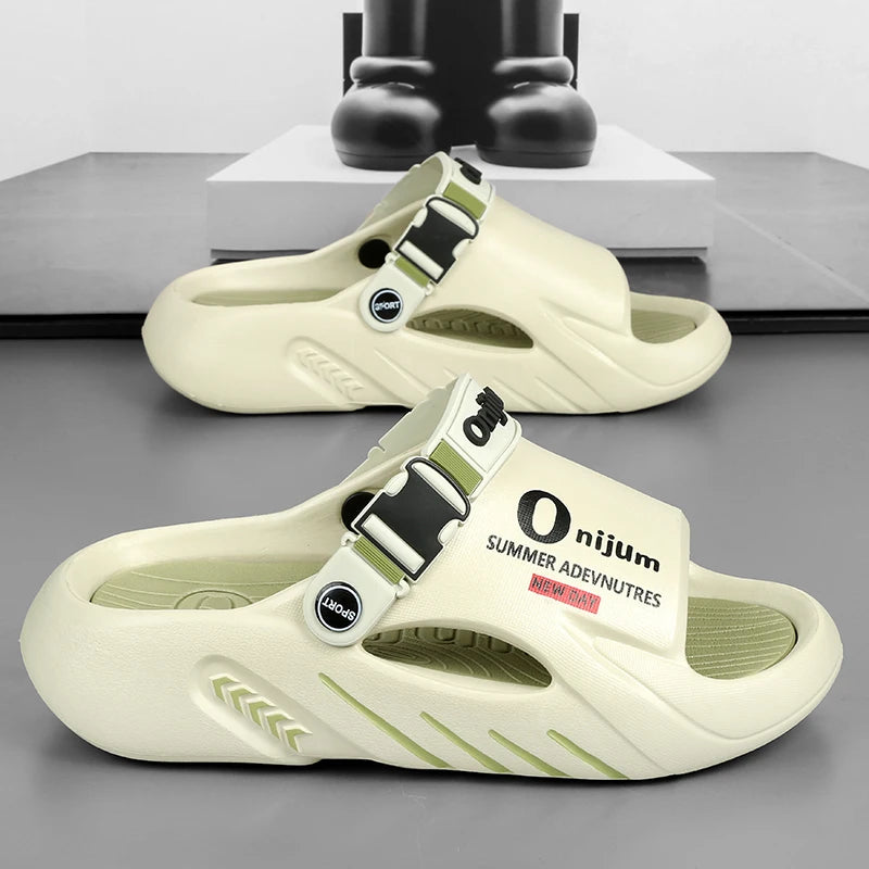 Male Flip Flops Massage Slippers Indoor Beach Clogs Outdoor Comfortable Sandals Soft Slides Men Casual Shoes Women Home Slippers