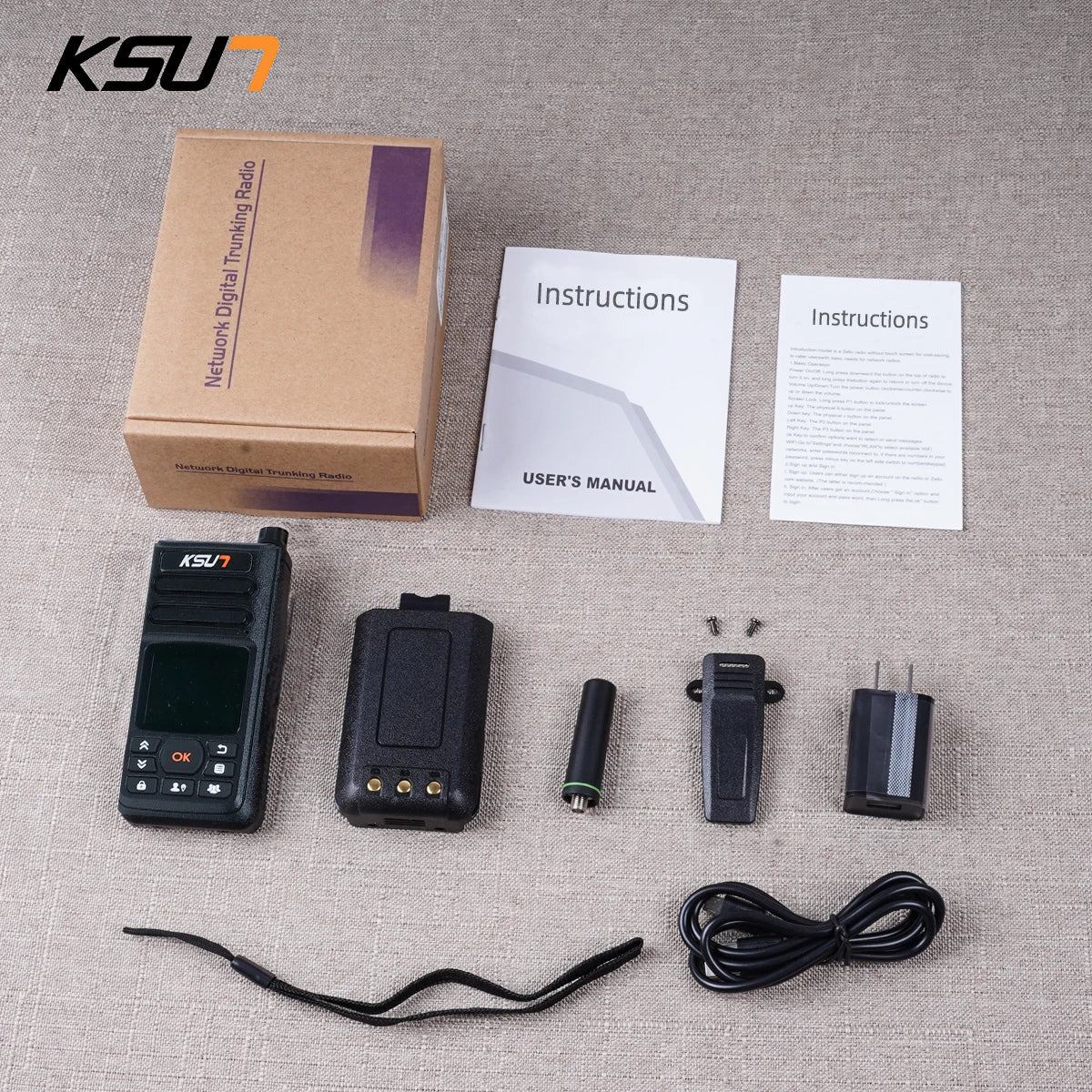 Long Range Walkie Talkie 4g Network Android Internet Wifi Compatible With ZELLO App 100KM Global POC Radio Station KSUN ZL10
