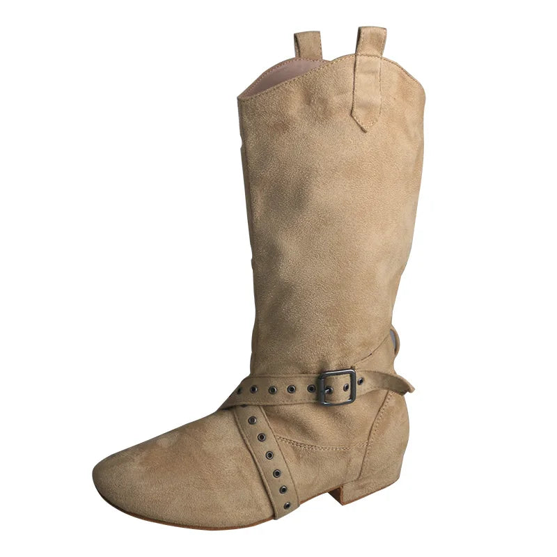 Customized Heel Practice Boots Half Boots Line Dance Boots Soft Suede Bottom Ballroom Party Dance Shoes Black Boots Dancing
