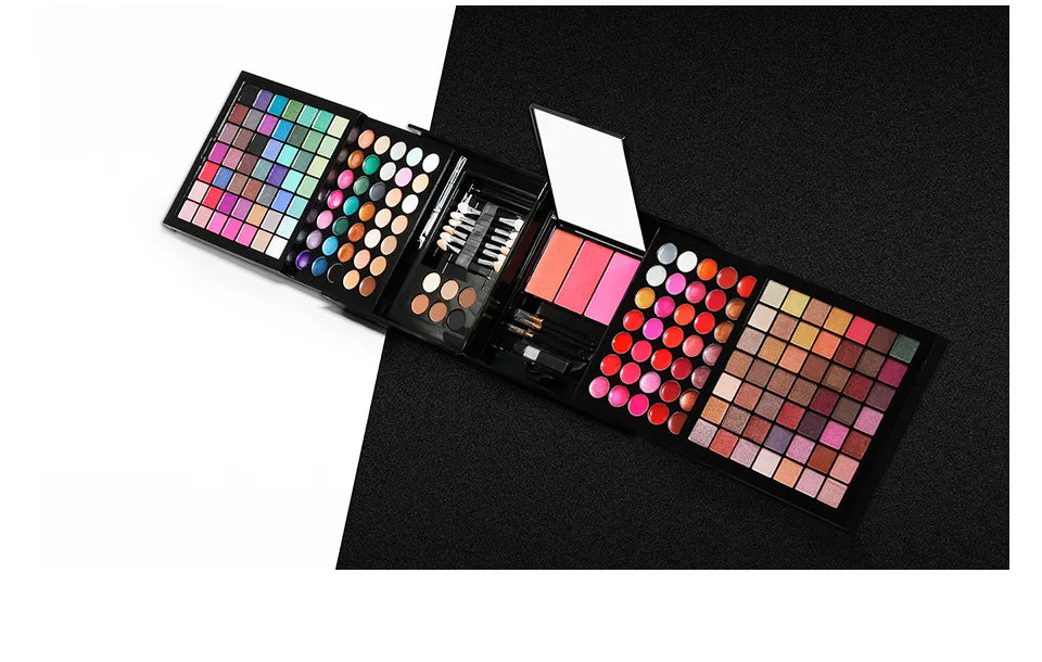 New Multi-function Makeup Kit Full Set Box For Women Waterproof Lips Blush Foundation Beginner Travel Portable Palette