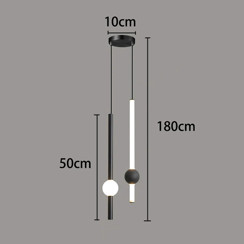 1pc Modern Home Decor LED Lights Bedroom Lamp Bedside Pendant Light Lamps LED Chandeliers Hanging Light Indoor Lighting