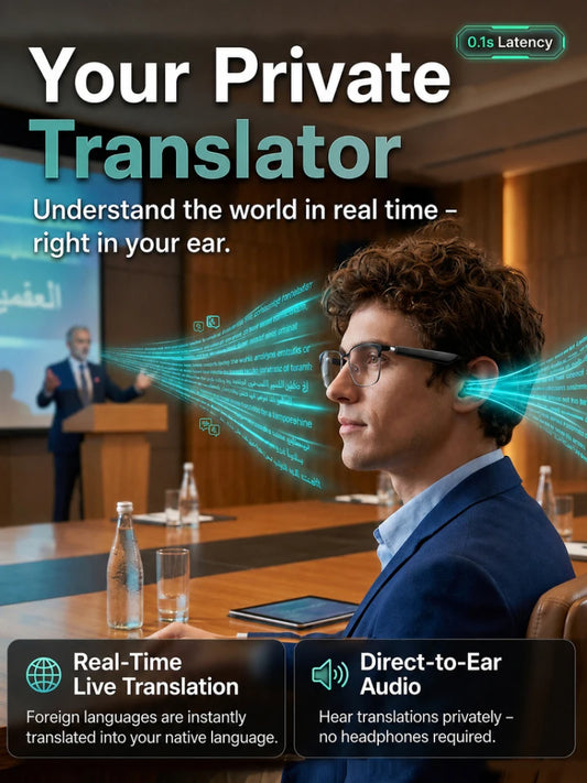 AI Smart Glasses Photochromic Lenses Touch Voice Control Bluetooth Call Real-Time Translation UV400 Multifunctional Eyewear