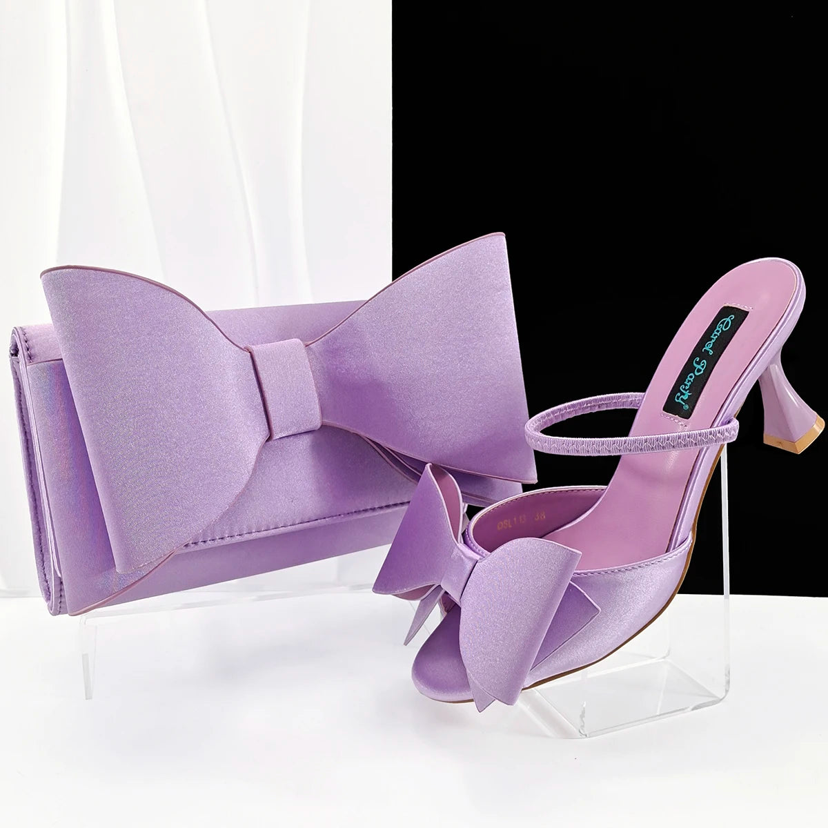 Doershow hot selling Shoes and Bags To Match Set Italy Party Pumps Italian Matching Shoe and Bag Set for Party! SAA1-1