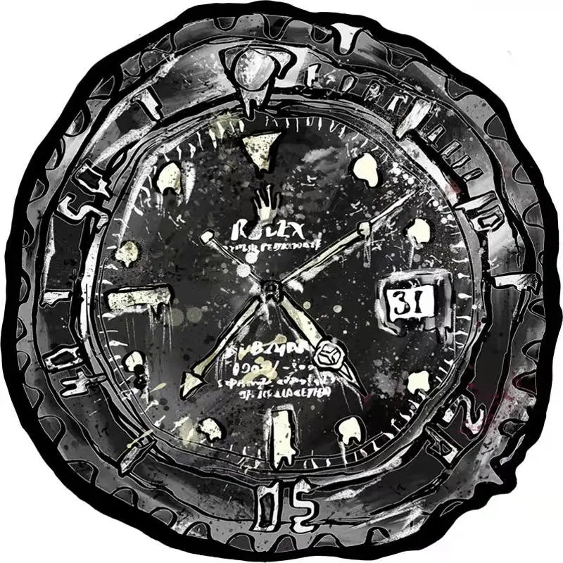 Clock Dial Art Printed Floor Mat Door Mats Lounge Rug Kids Carpet Living Room Bedroom Cloakroom Modern Home Decoration Rugs