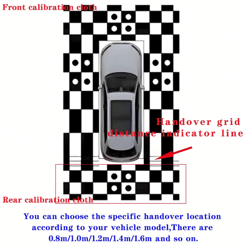VseeKan Automotive 360 System Calibration Pad 360 Camera Splicing Cloth Debugging Cloth 2D 3D Four Dimensional Cloth