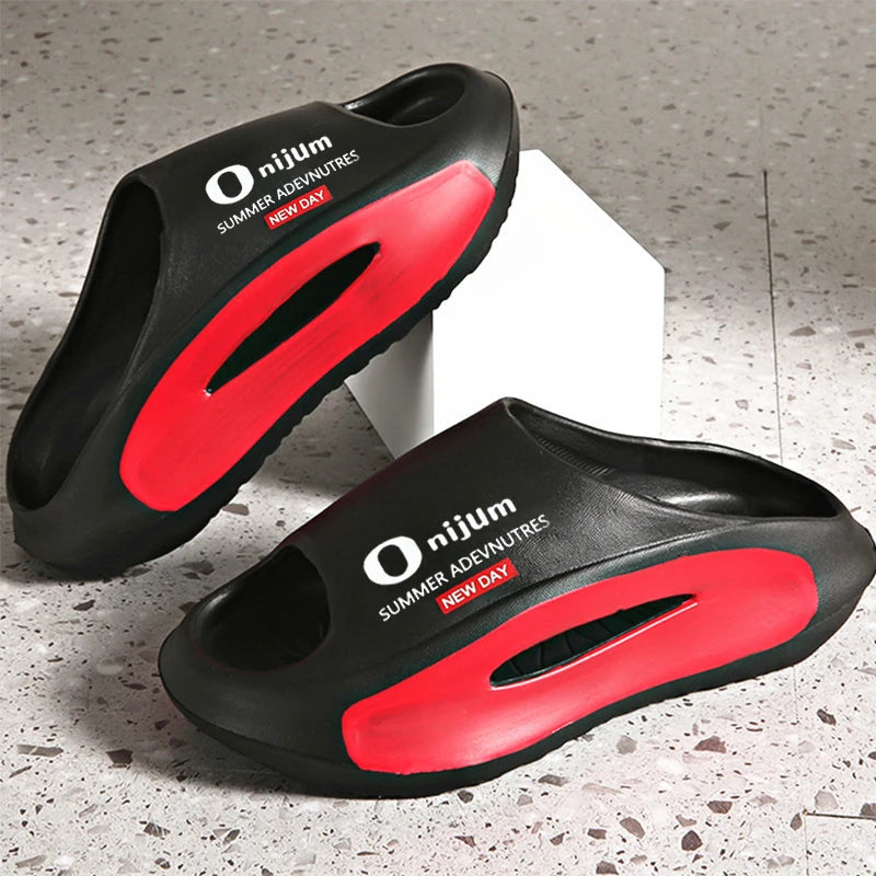 Men's Slippers EVA Non-slip Slides Fashion Slippers Comfortable Men's Slides Summer Sandals Home Indoor Shoes Big size