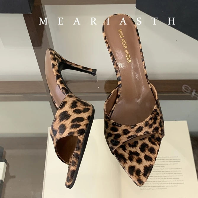 Super-high Heel 12/10/9/7cm Slippers Women Shoes Summer Peep Toe Stiletto Sandals Sexy Party Ladies Shoes Luxury Woman Pumps