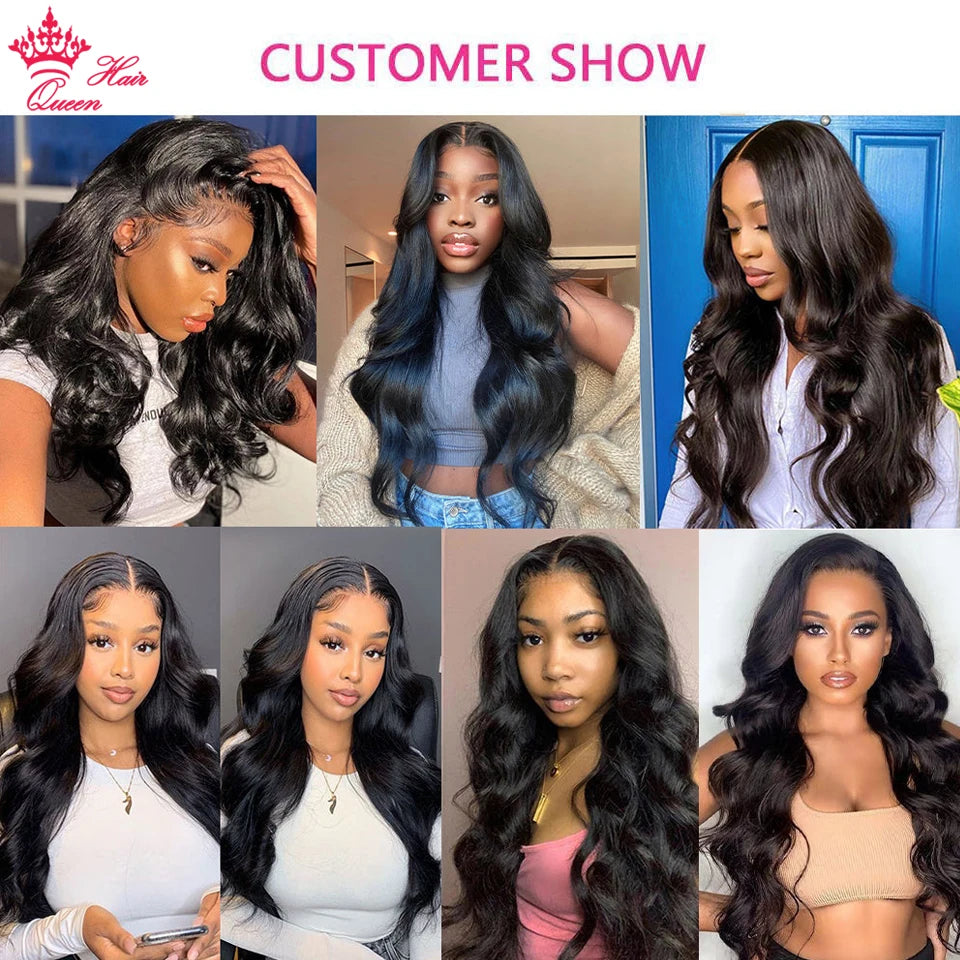 Real Invisible HD Lace Wigs Raw Human Hair FULL Frontal Wig Body Wave 13x6 13x4 5x5 6x6 7x7 Closure Pre Plucked Wigs Queen Hair