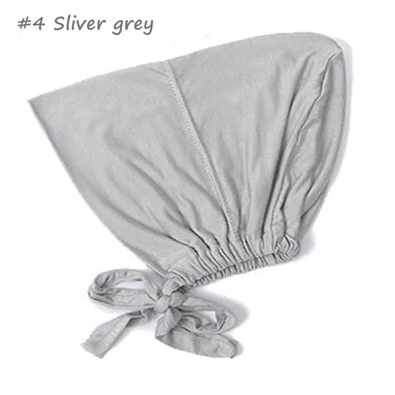 New Soft Modal Muslim Turban Hat Inner Hijab Caps Islamic Underscarf Bonnet India Hat Female Headwrap Turbante Mujer