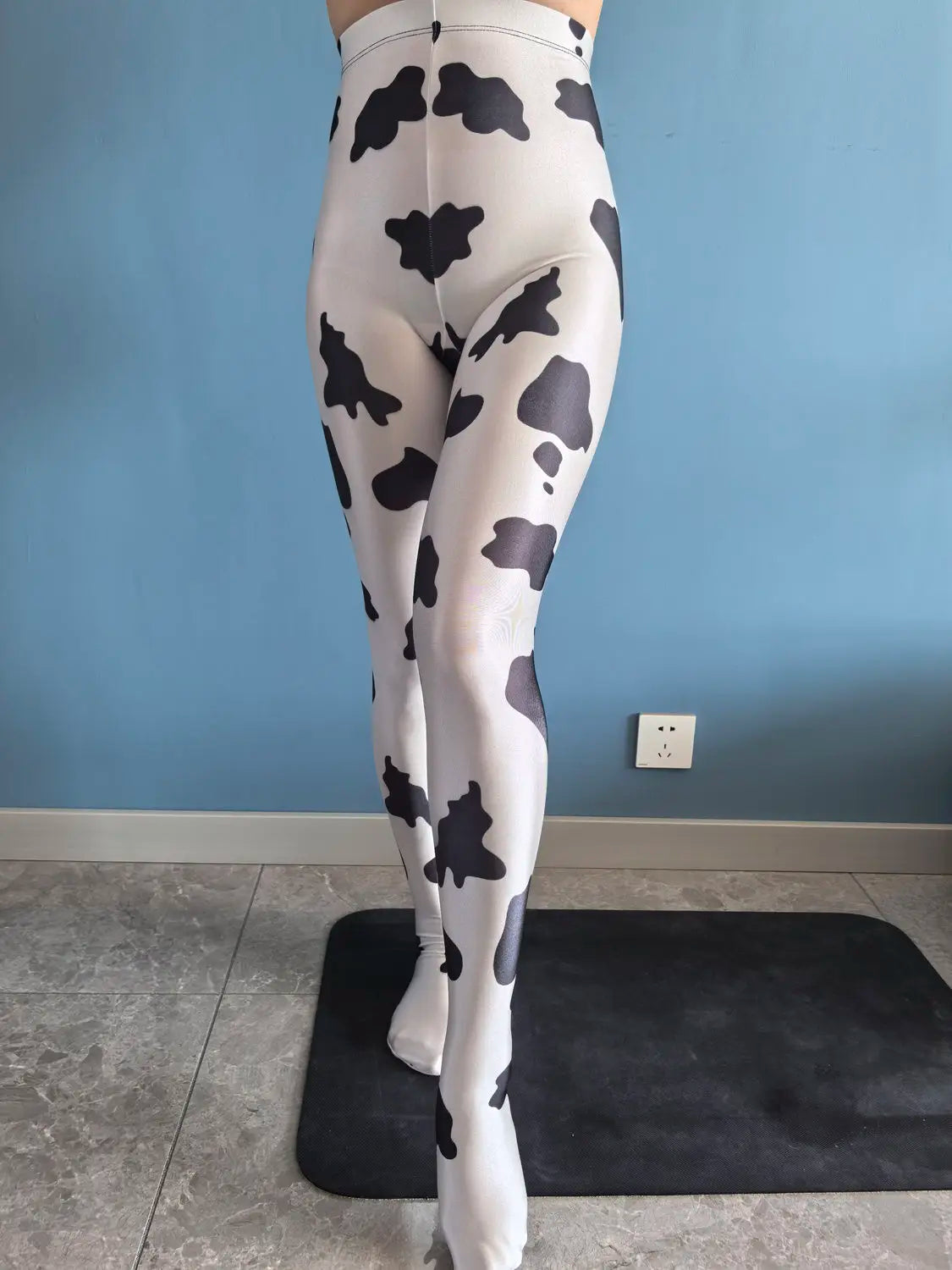 No elastic leopard print seam high waist tights yoga pants Plus size women sports tight leggings