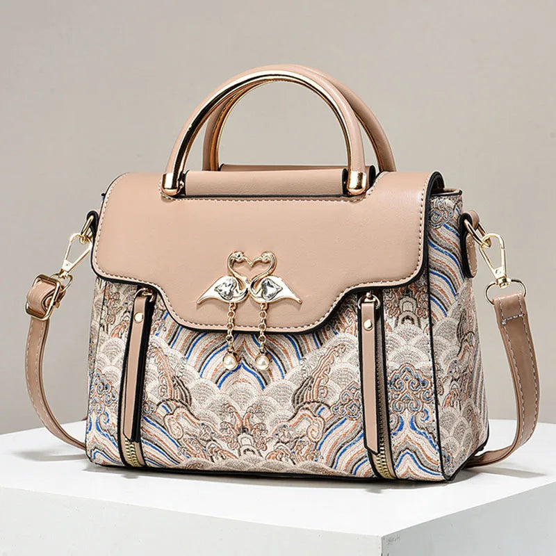 New Women bag for shoulder bag leather handbag sac a main femme luxury designer Carrying a ox-skin bag under one shoulder bag