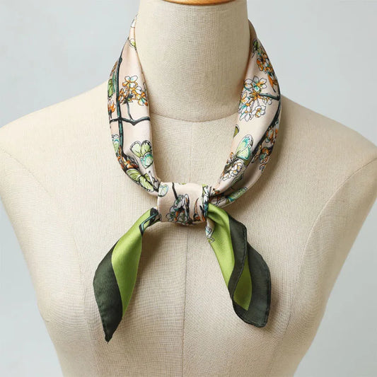 2026 Designer Women Chiffon Foulard Bandana Scarf 70cm Shawl Kerchief Square Headscarf Scarves Head Wraps Scarves Female Scarf