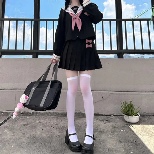 JK Korean uniform suit Japanese student pleated skirt college style school outfits women Sailor outfit cosplay uniform japanese