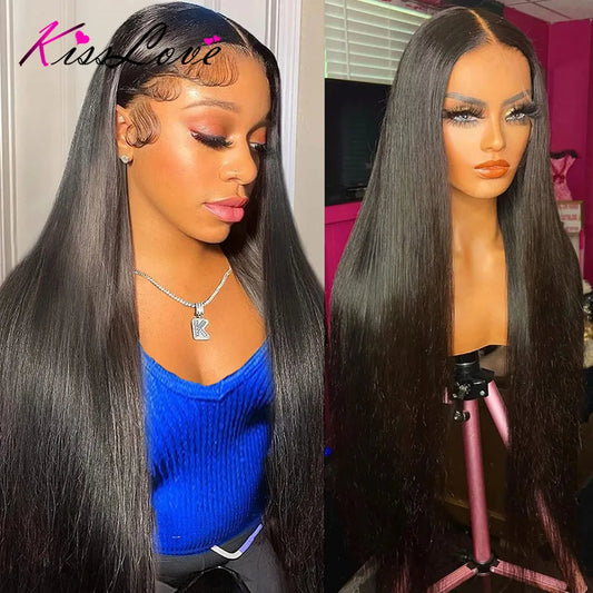 Straight Pull Go 13x6 Lace Wig with Elastic Drawstring 13x6 HD Lace Frontal Wig 5x5 Glueless Wigs Human Hair 13x4 Lace Front Wig
