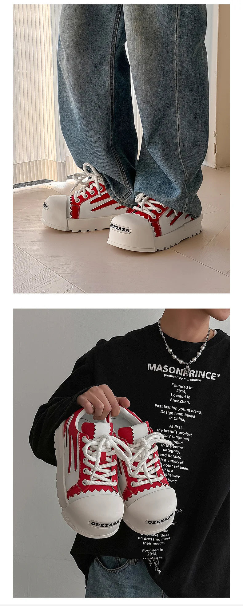 Women Men Sneakers Low-top Big-head Canvas Thick-soled Heightening Versatile Unisex Leisure Trendy Shoes Men Chunky Trainers