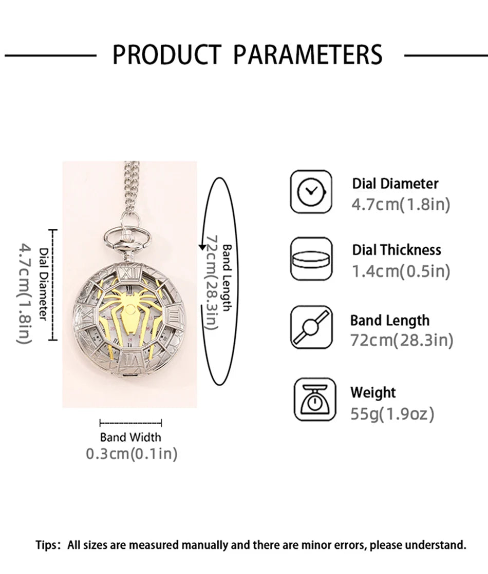 Fashion New Vintage Relief Carved And Hollowed Out Roman Flip Style Pocket Watch On Chain Pendant Clock Chain Mens Women