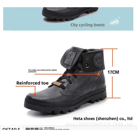 Boots Shoes Unisex Yes Leather None Rubber No Boots For Motorcycle Men's Motorcycle Shoes Limited