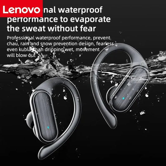 Lenovo A520 Wireless Bluetooth Earbuds Mini Touch Control Headphones HD Stereo Sound Built-in LED Light Portable Earphones