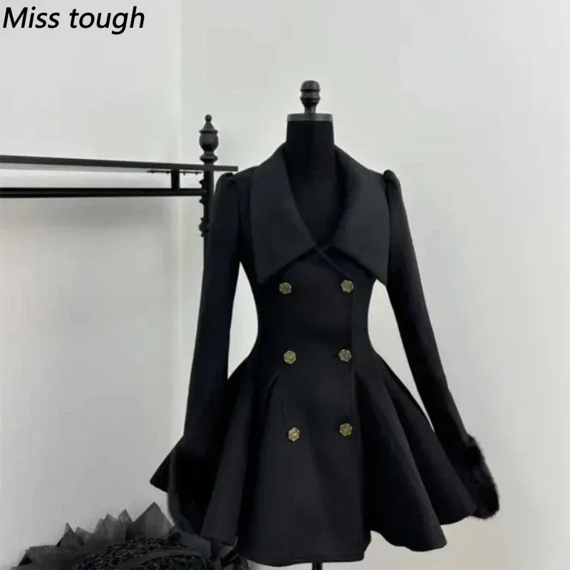 Autumn Korean Fashion French Elegant Women's Suit Warm Y2k 2 Piece Set Office Lady Slimming Design Party Outfits Woman Clothing