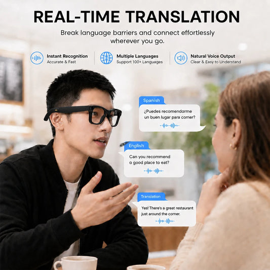 2026 Smart Glasses With AI Voice Assistant AI Voice Wake Up AI Photo Recognition New Intelligent Q&A Interactive Eyewear