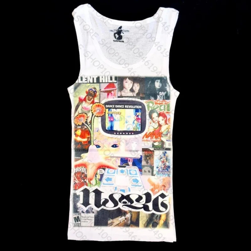 Y2k Clothes Baby Tees Summer Tops Streetwear Harajuku Graphic Cartoon T-shirt Vintage Crop Tops Wome clothes shoujo girl style