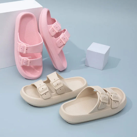 Cushion Sandals Women Men Cloud Soft Sole Slides Platform Slippers Eva Outdoor Sandals Non-slip Home Ciabatte Uomo Flip Flop