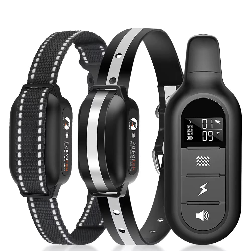 Paipaitek 1000M Dog Training Collar All Size Dog Waterproof Electric Collar for Dog Training Rechargeable Dog Anti Bark Collar